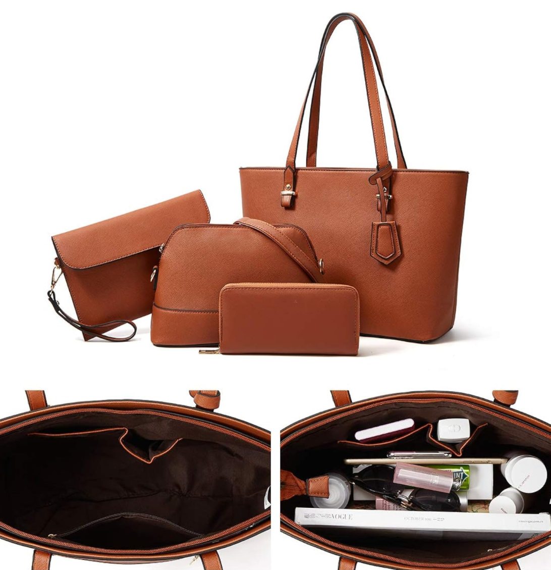 4-PIECE SET FASHION HANDBAGS