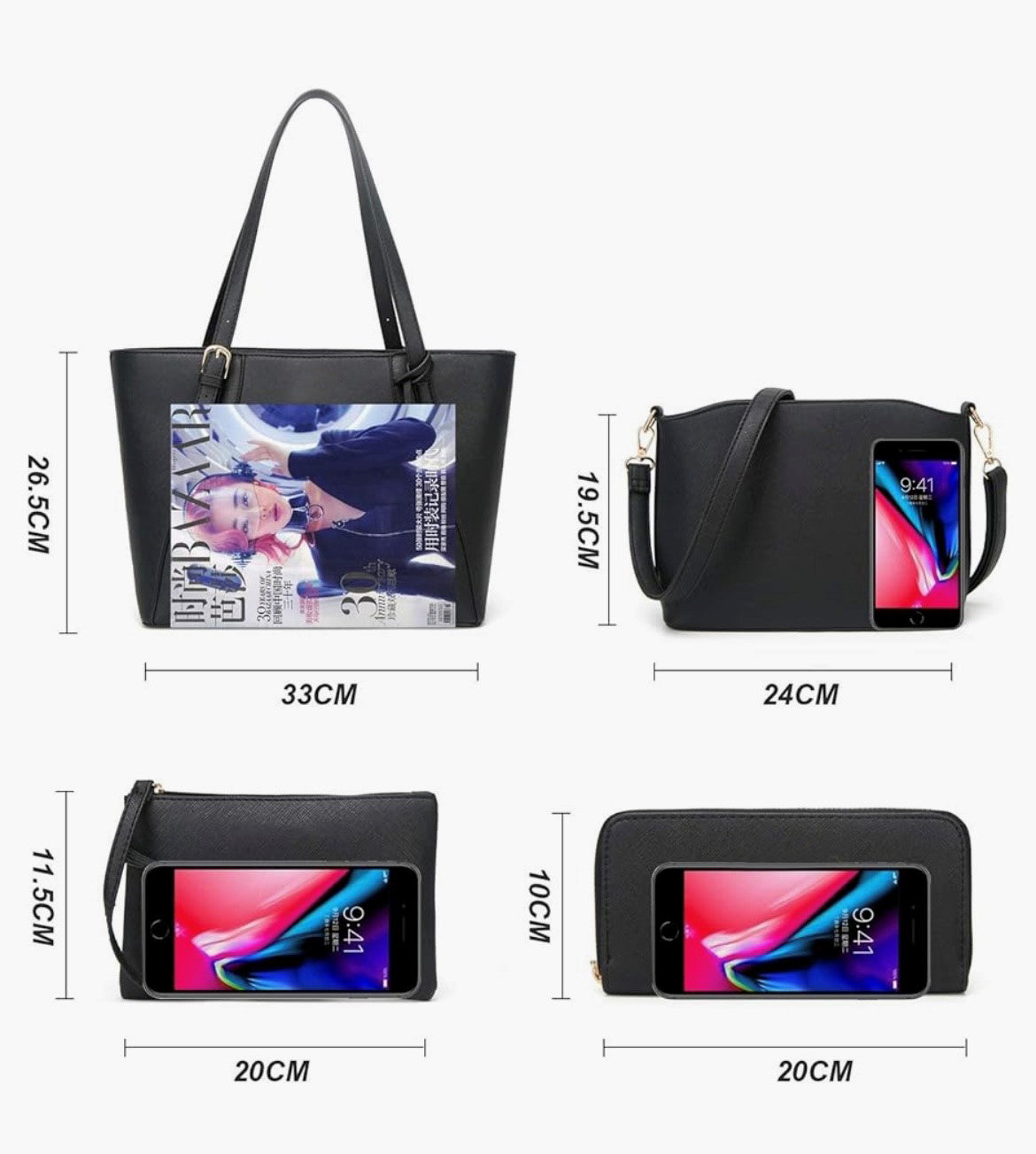 NEW 4-PIECE SET FASHION HANDBAGS