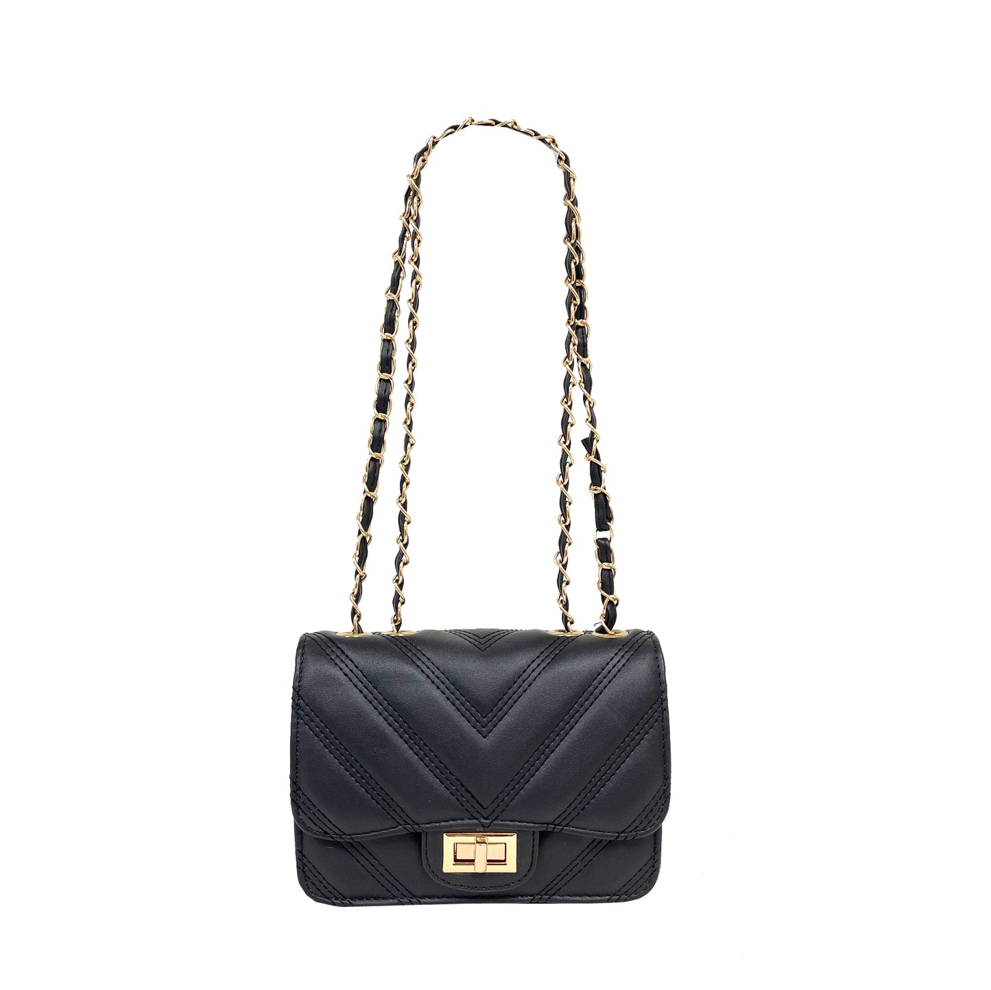 CHEVRON QUILTED CROSSBODY