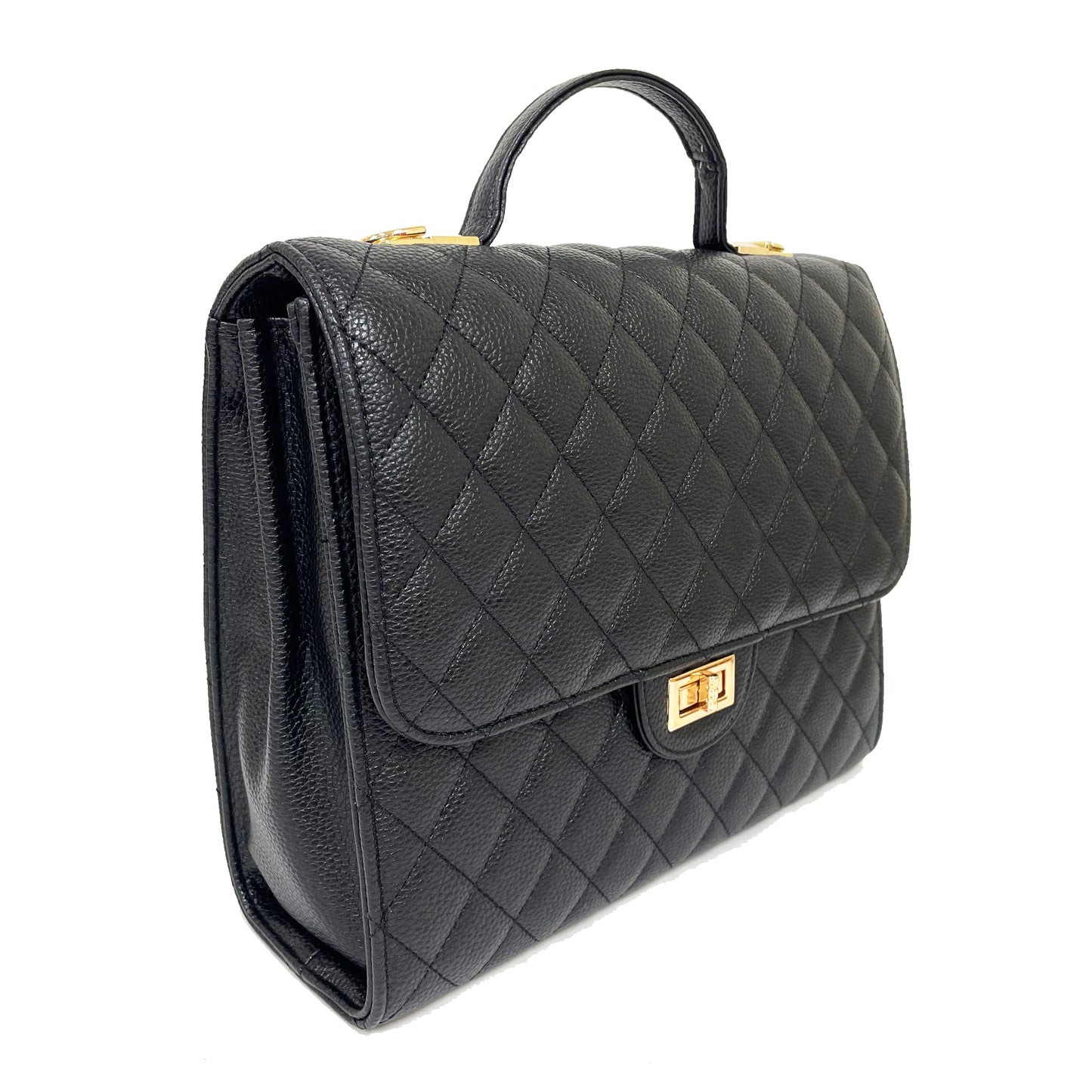 2 WAY TO WEAR QUILTED HANDBAG-BACKPACK