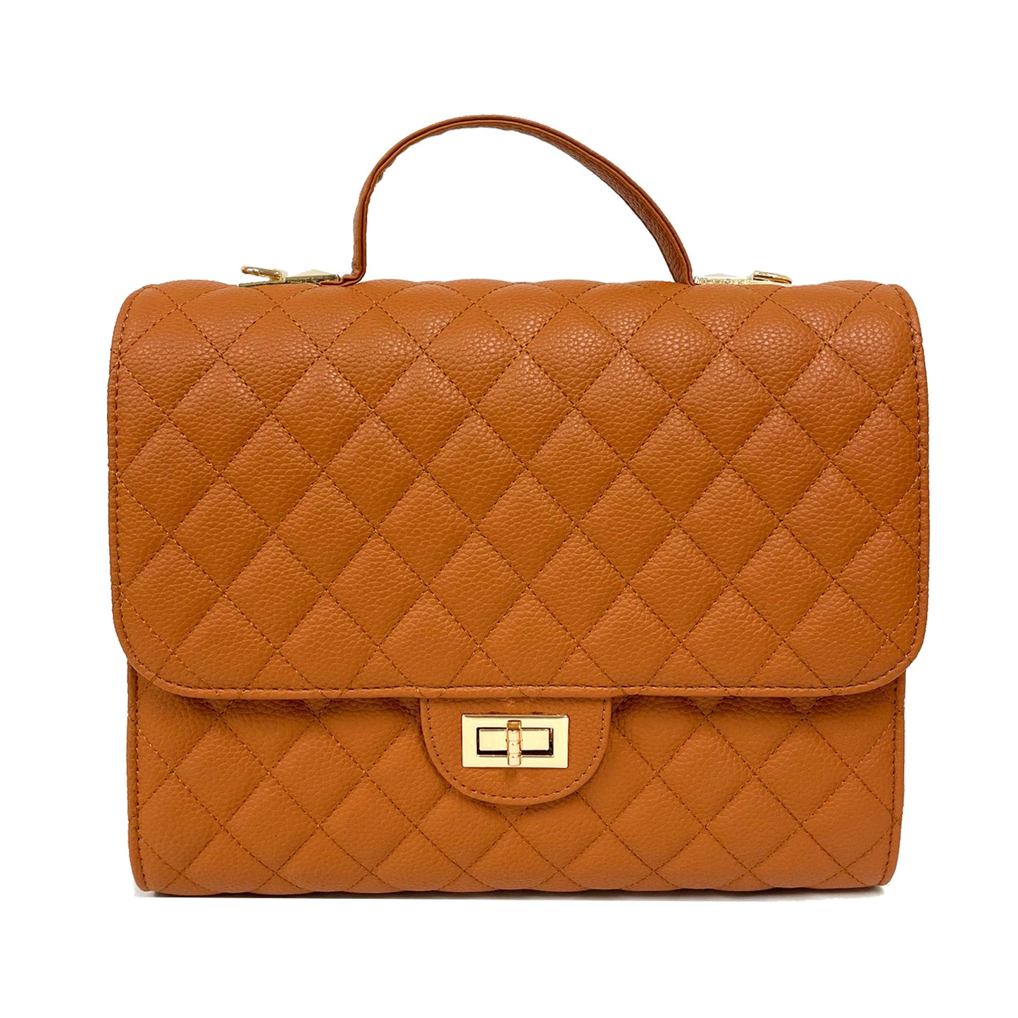 2 WAY TO WEAR QUILTED HANDBAG-BACKPACK