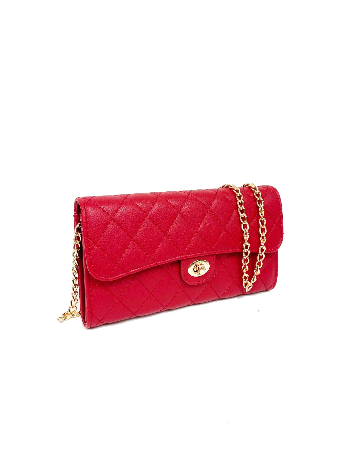 QUILTED WALLET ON CHAIN